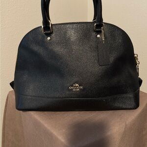 Coach Black Leather Satchel